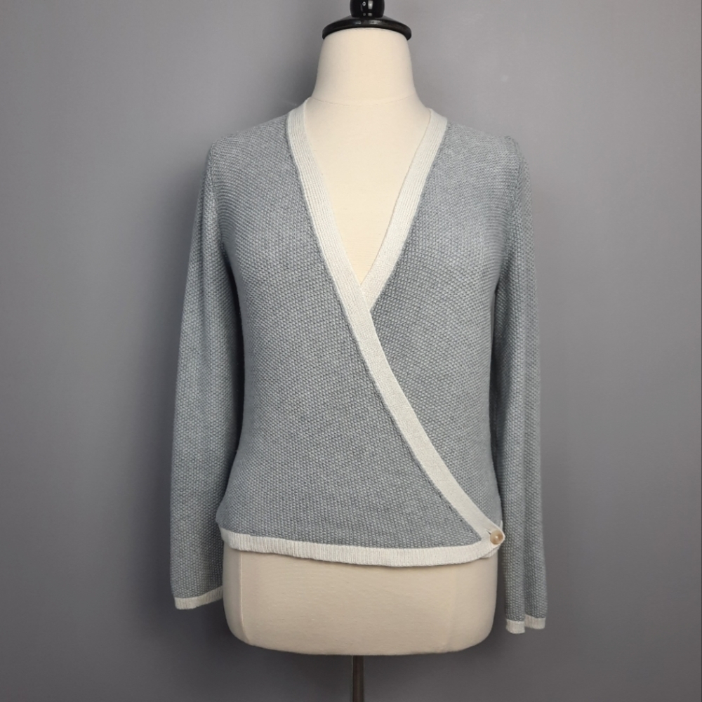 Lucky Brand Sky Blue V-Neck Sweater